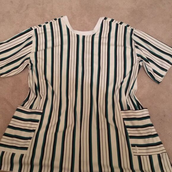 Free People Hot Shot Printed Striped Tee Romper - Picture 5 of 7